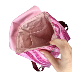 Dámský batoh Minimal no.26 - růžový s proužky