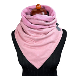 Růžová s jemným puntíkem