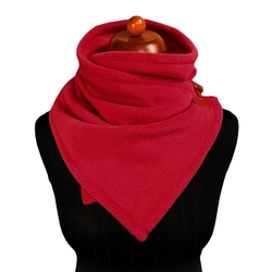 Tmavě červený fleece