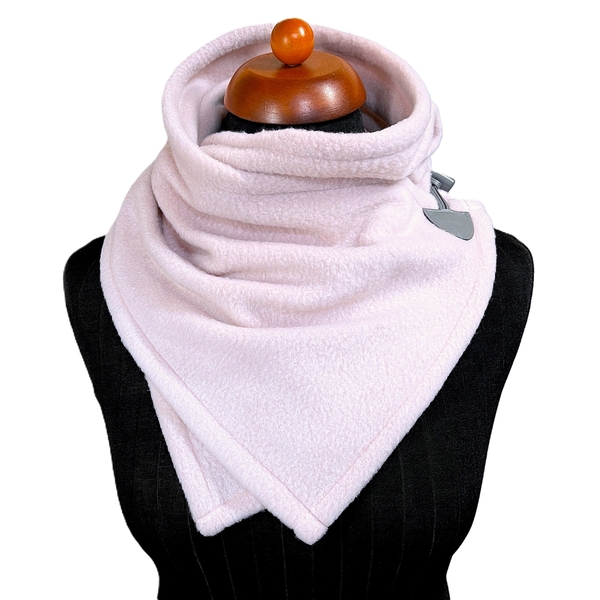 Růžově pudrový fleece